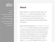 Tablet Screenshot of keithspencer.org